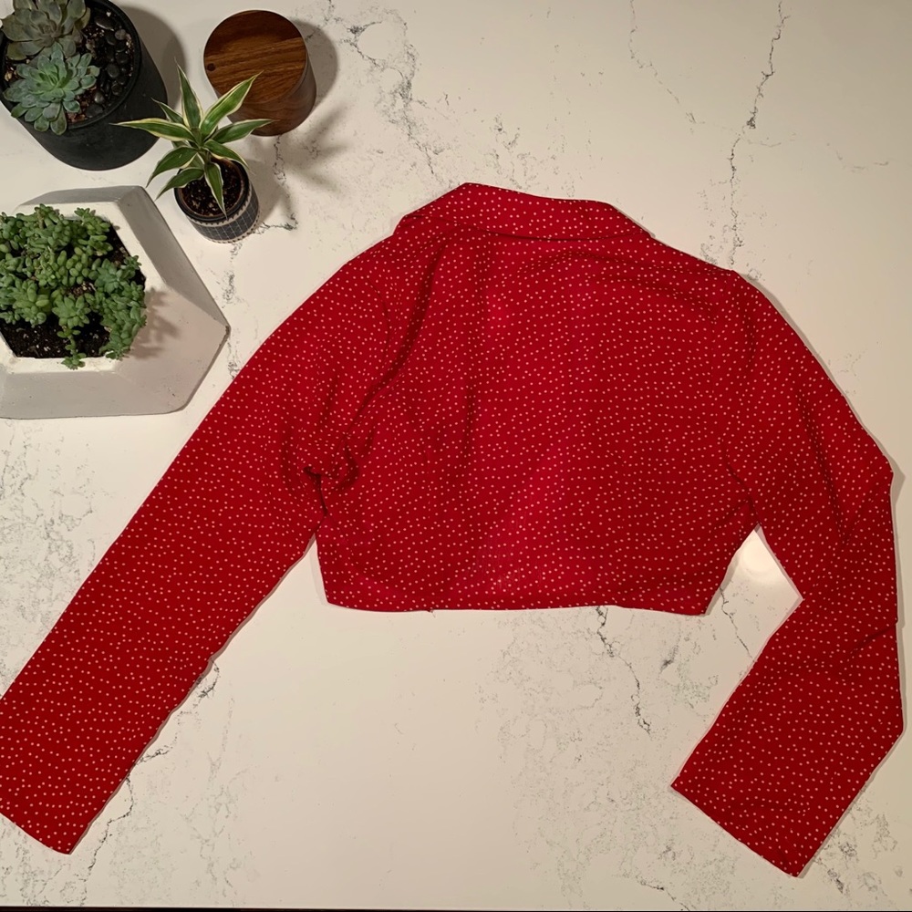 SOLD ❌ 3/$30 🥳 Bleuh Ciel Collared Blouse - Picture 3 of 3